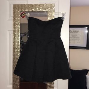 Nasty Gal Black Strapless Mini Party Dress